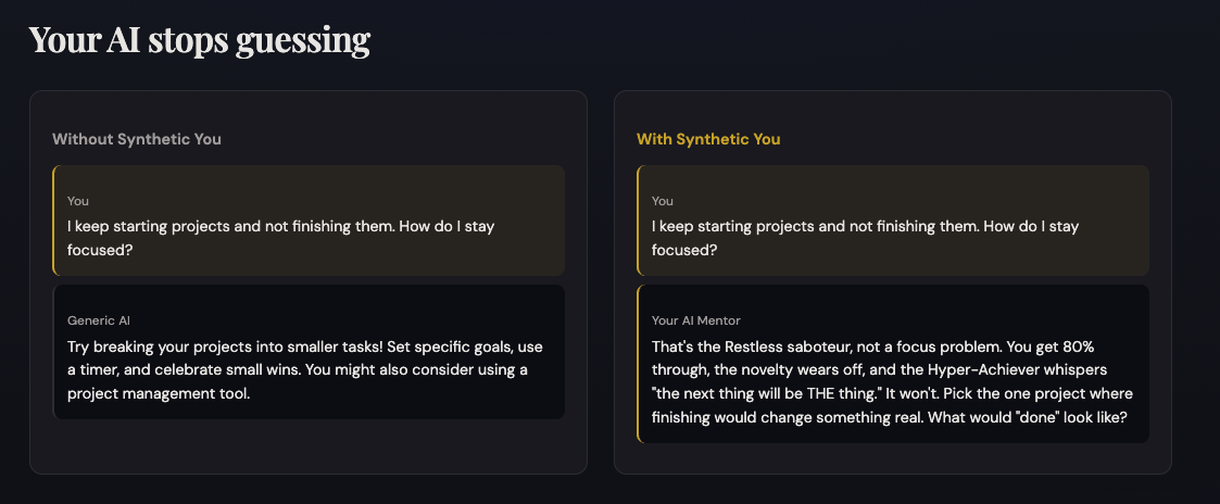 Synthetic You