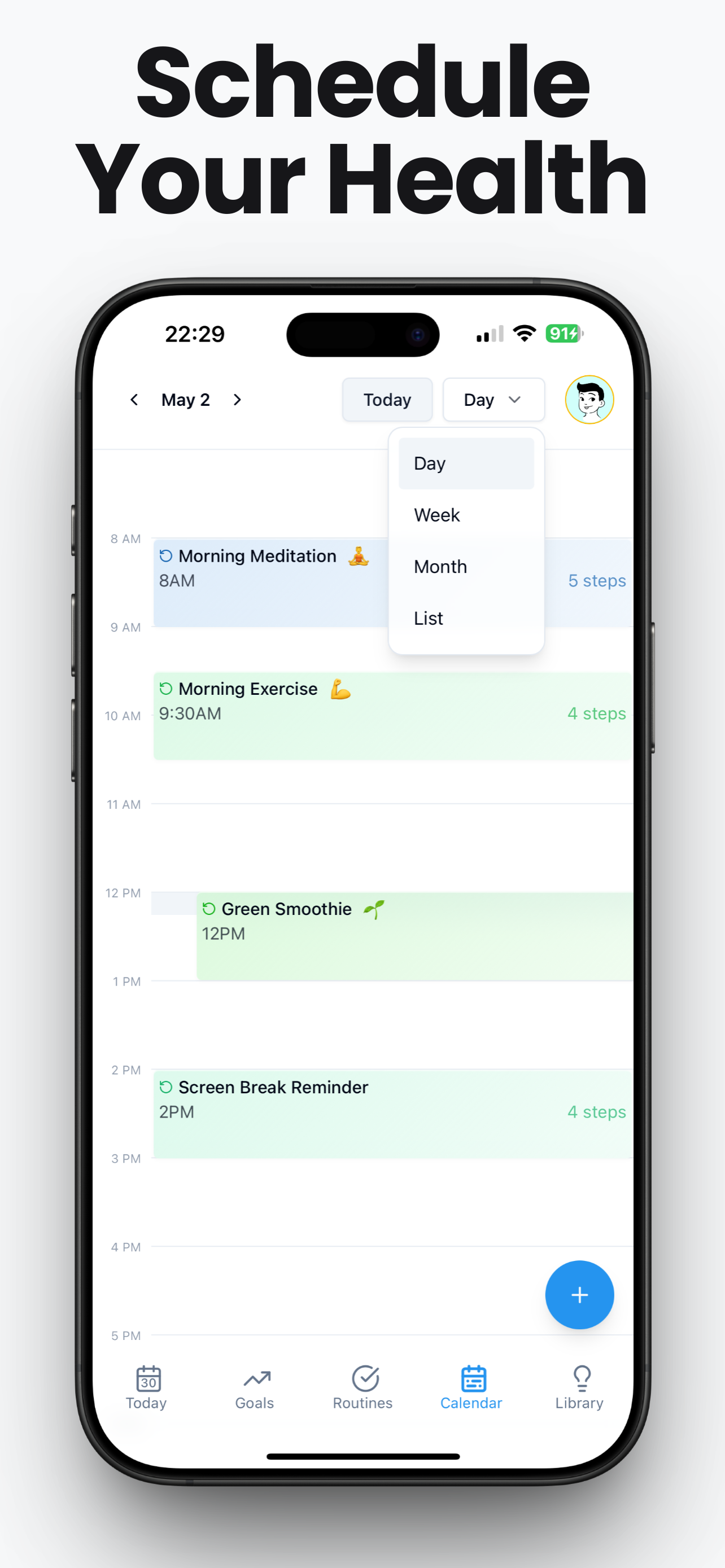 ProgressMade: Schedule Your Health: the Google Calendar for