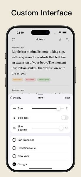 Ripple Note: Minimalist Note