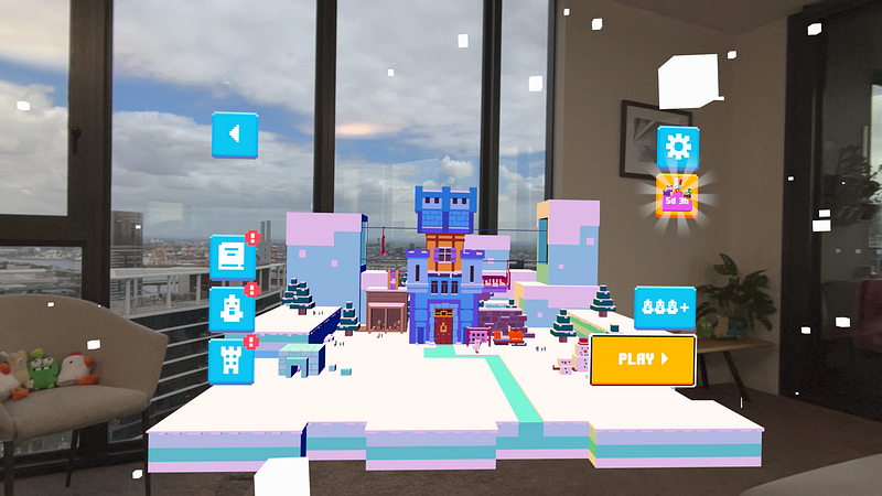 Screenshot of Crossy Road Castle