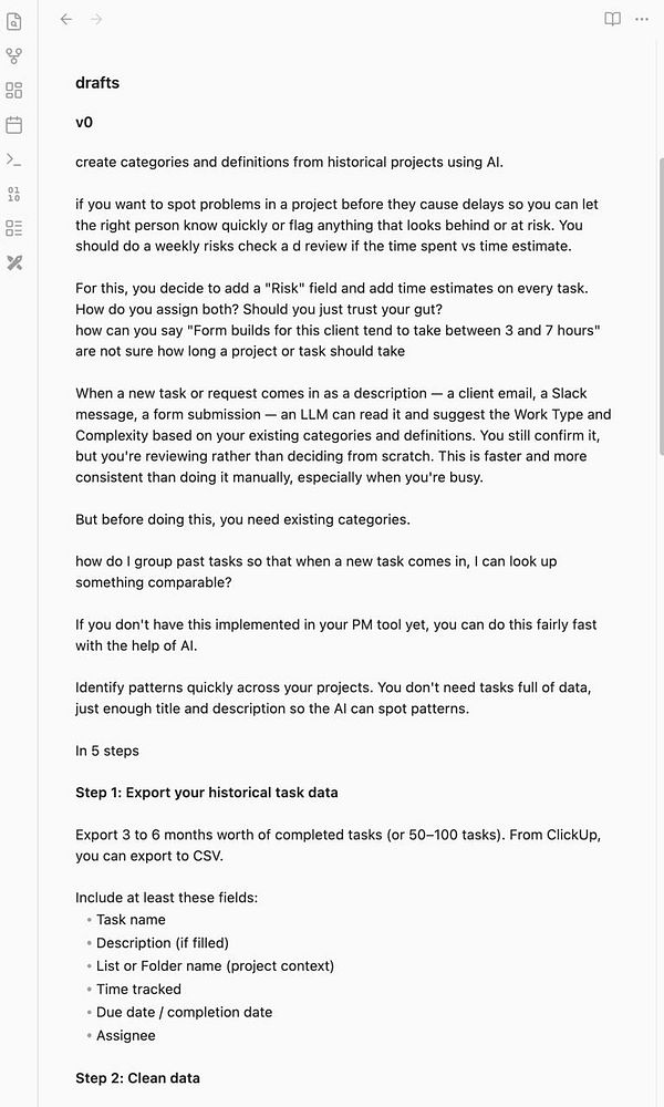 Diagram illustrating the use of AI in task categorization and time estimation for project risk management with components labeled.