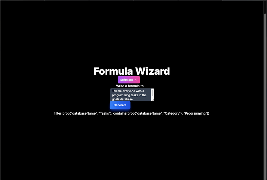 Formula Wizard