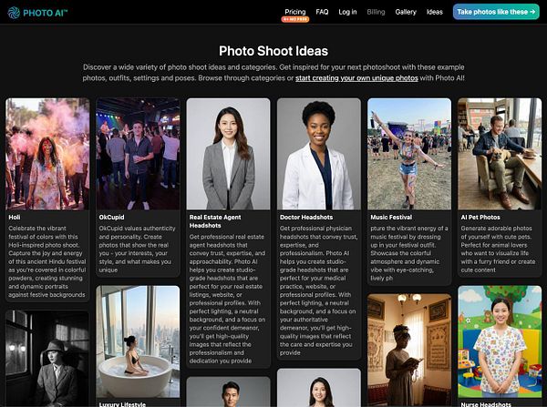 Screenshot of a web page with a centered header and an empty white content area below it.