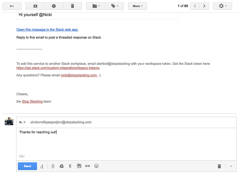 Stop Slacking