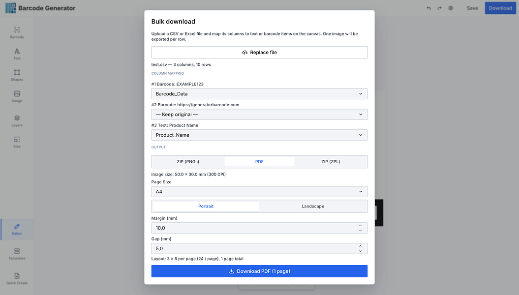 Barcode Generator