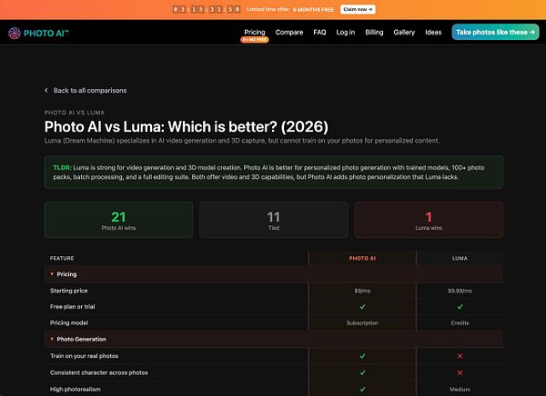 A detailed table comparing car attributes across eight automobiles from different manufacturers.