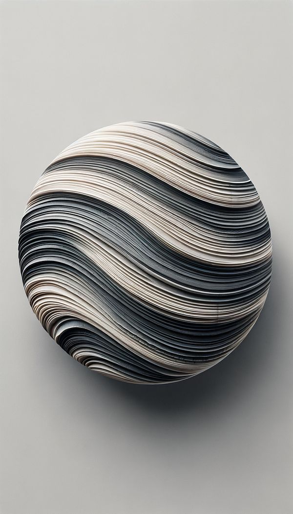A close-up of a wall with a striped texture created by the combing technique, showcasing the depth and dimension achieved with different strokes.