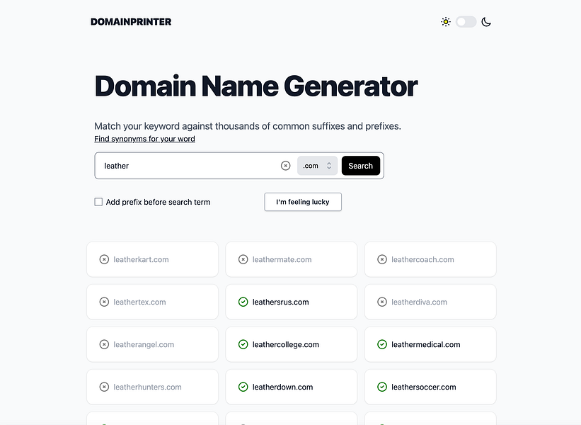 Domainprinter