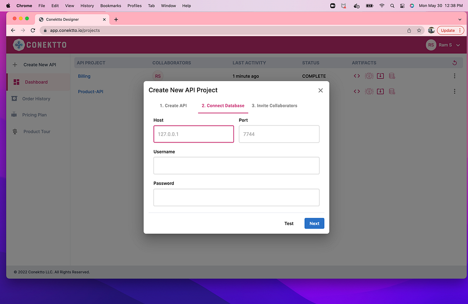 Conektto API Lifecycle Fabric