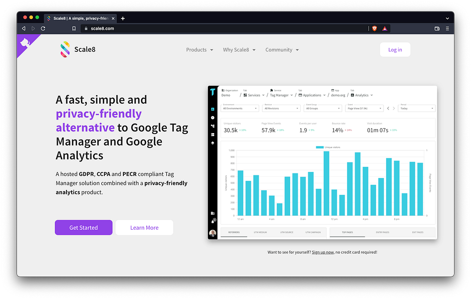 Scale8 Tag Manager & Analytics
