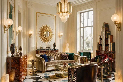 A room in the Art Deco style