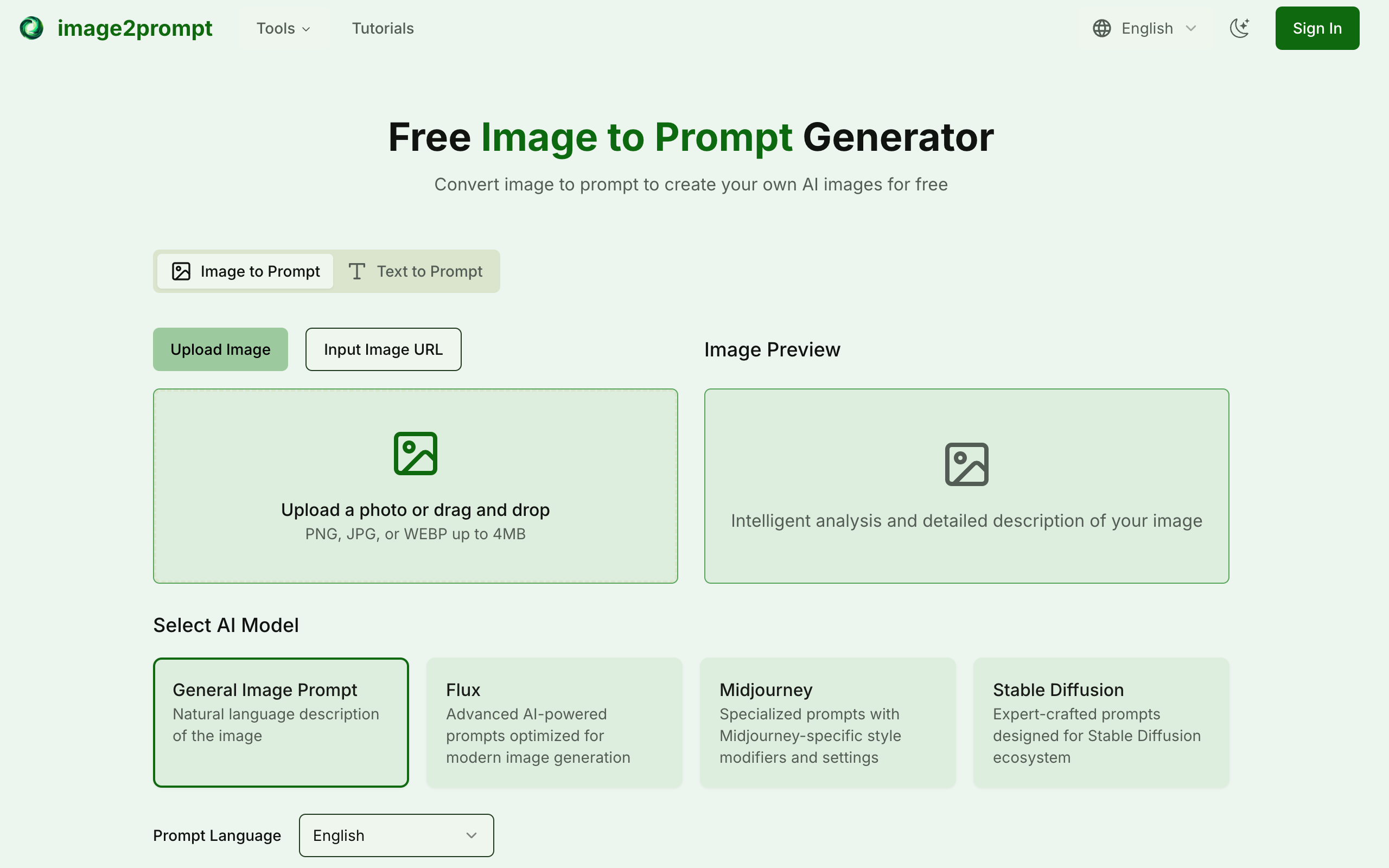 Image2Prompt - Free Image to Prompt Generator: a powerful | BetaList