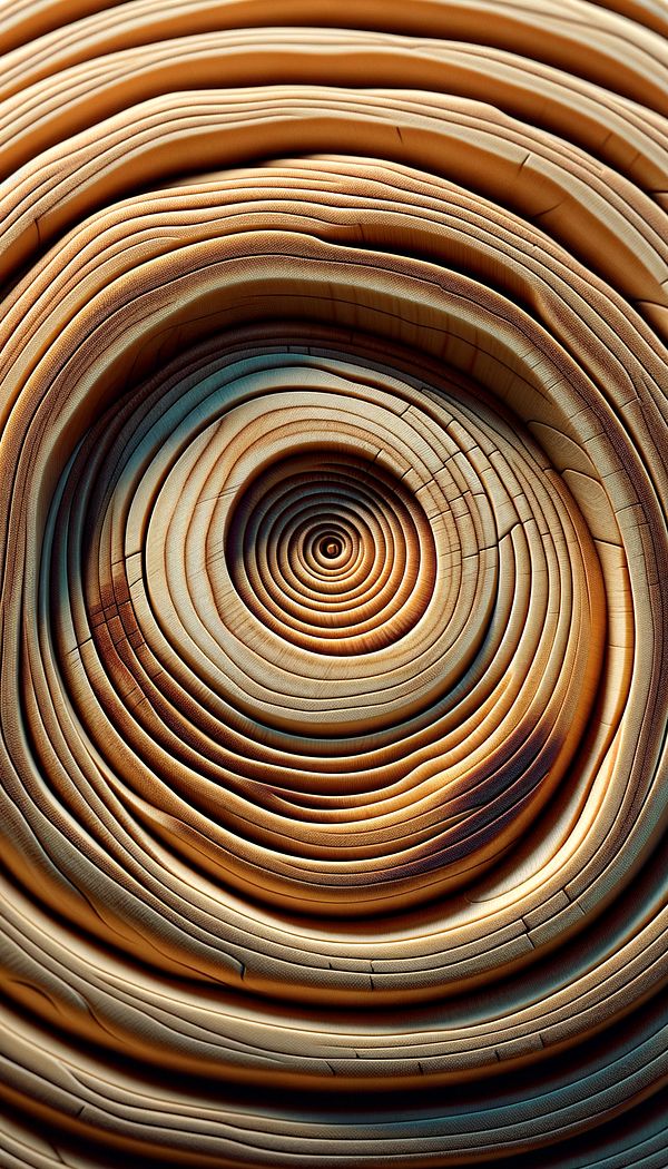 a close-up shot of Bird’s-Eye maple wood showcasing its unique swirling eye patterns within the grain