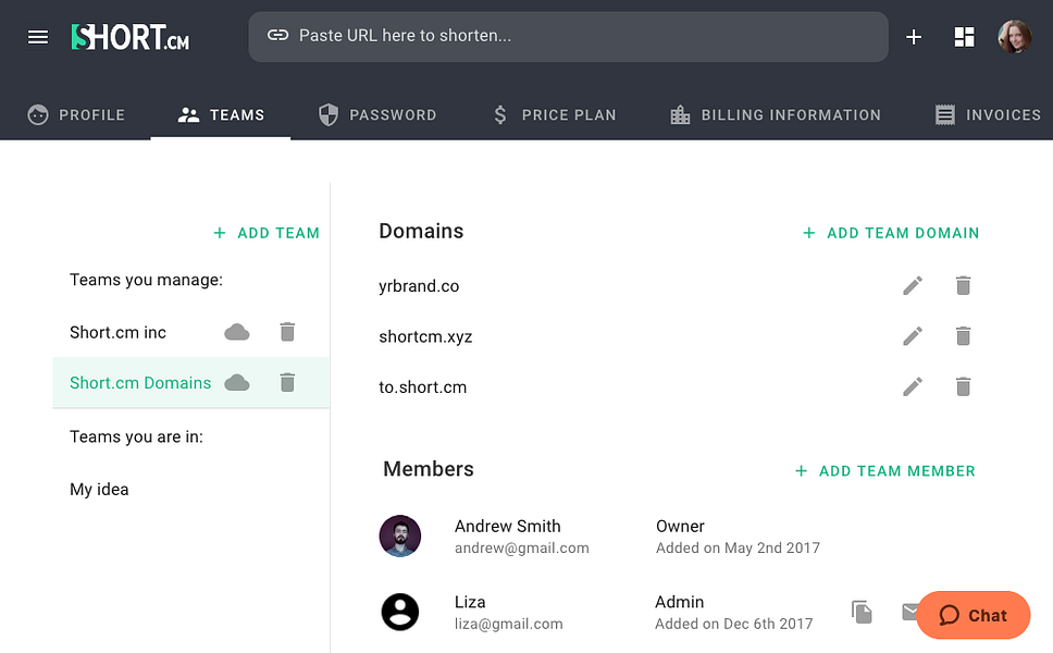 Short.io (former Short.cm)