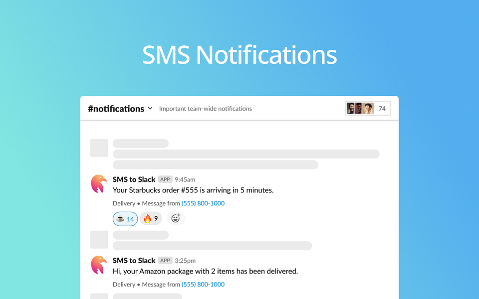 SMS to Slack