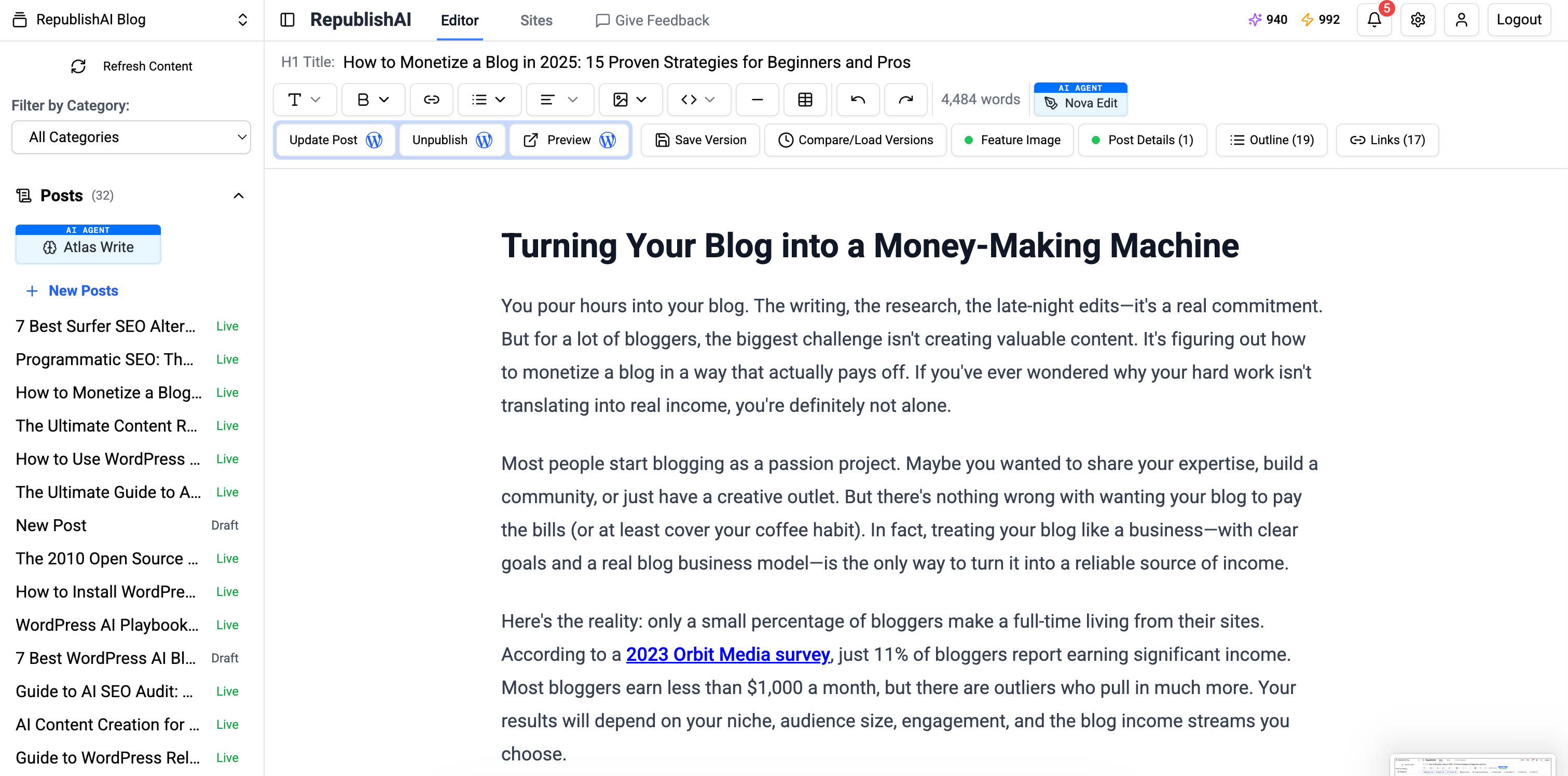 Republish AI: Increase your Search Traffic with AI