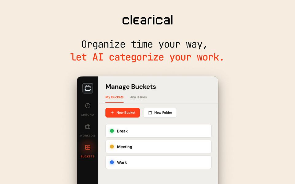 Clearical: AI-powered time tracking for knowledge workers | BetaList
