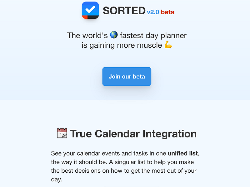 Sorted v2.0