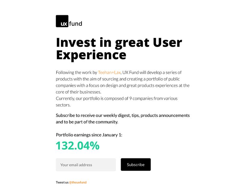 The UX Fund
