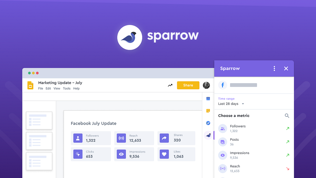 Sparrow Google Workspace add-on