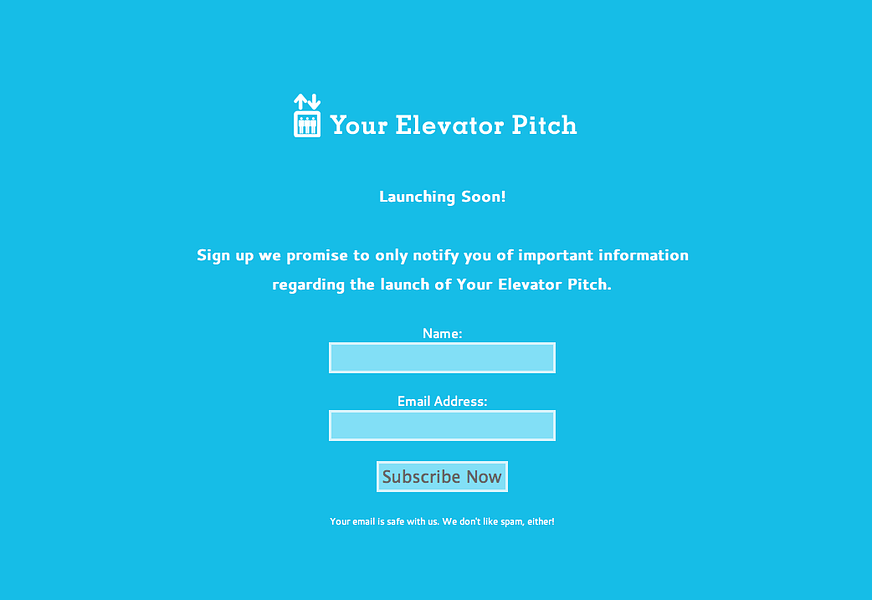 your-elevator-pitch