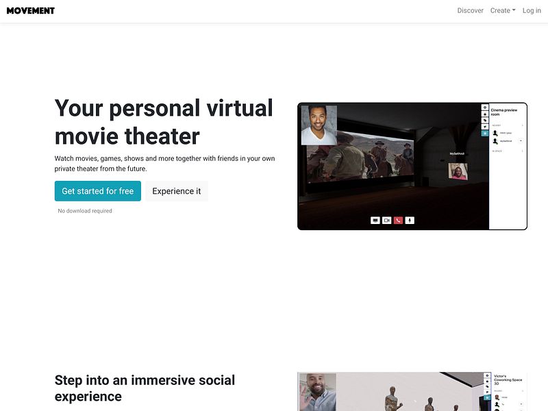 Cinema by Movement Spaces