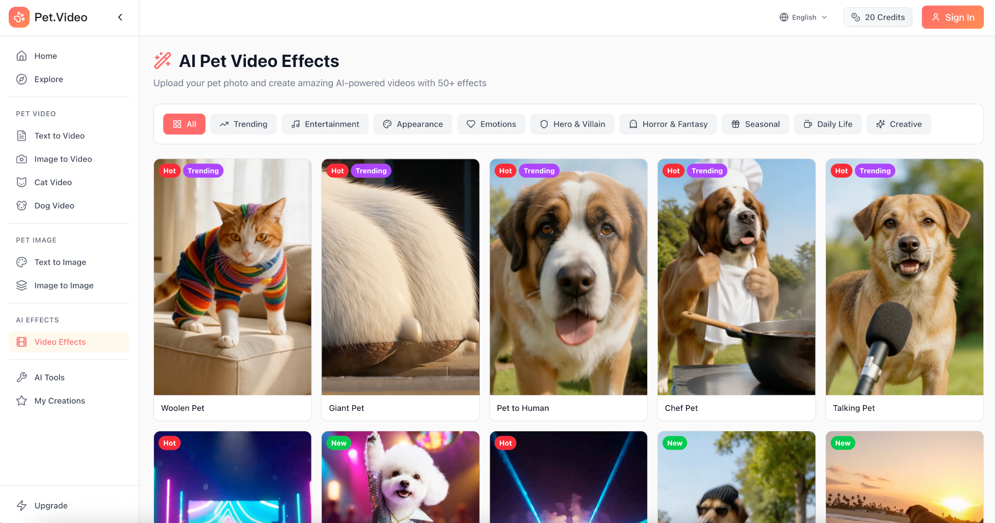 Pet Video: Turn pet photos into viral videos in seconds | BetaList