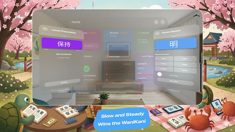 Screenshot of Gakugame - WaniKani Companion