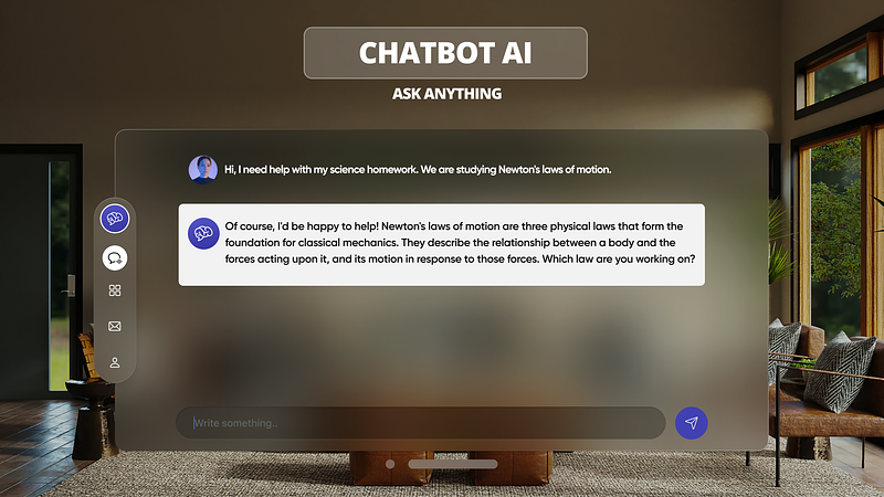 Screenshot of Chatbot AI: Writer & Assistant