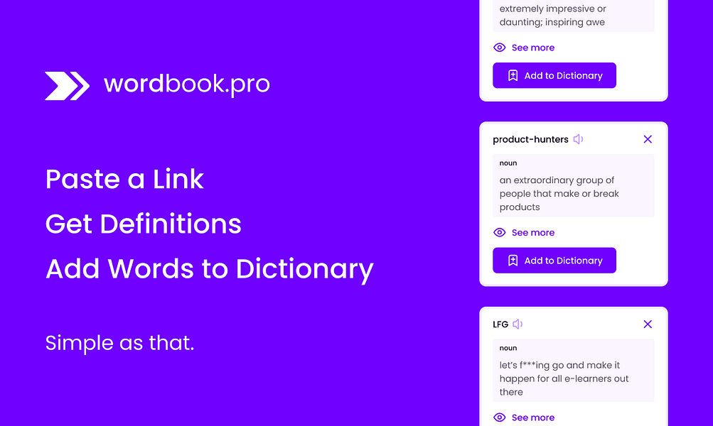 Wordbook: YouTube E-Learning Tool