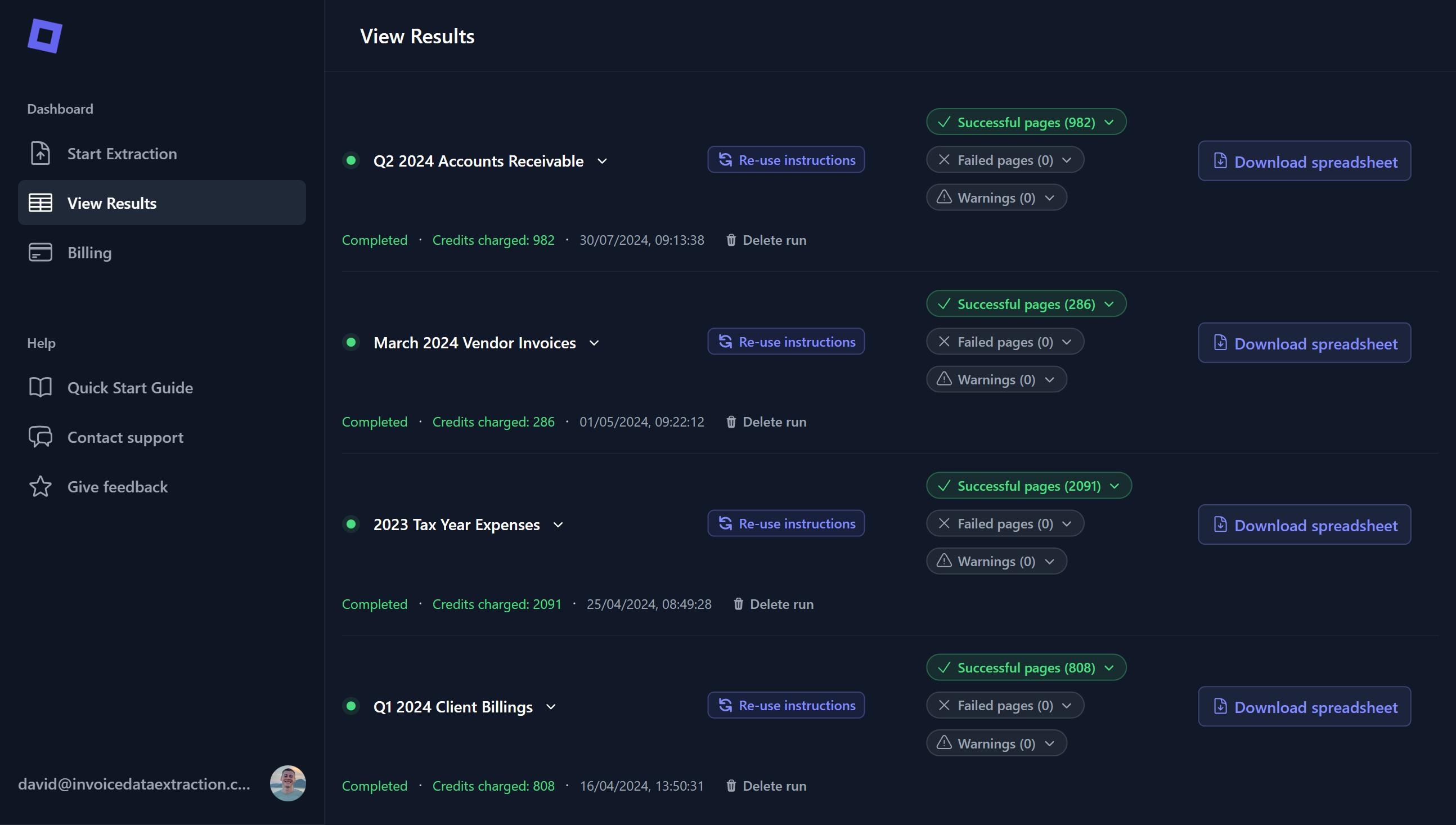 Invoice Data Extraction