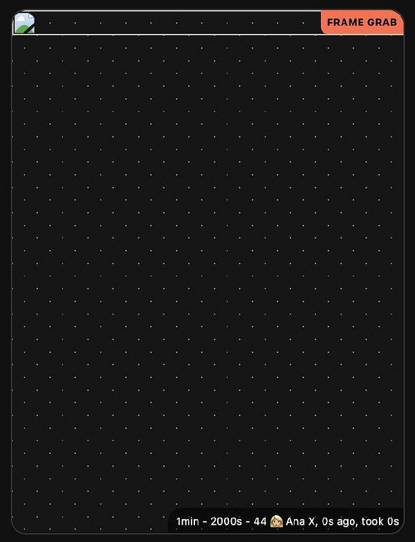The image displays a dark interface with a grid pattern and minimal content.