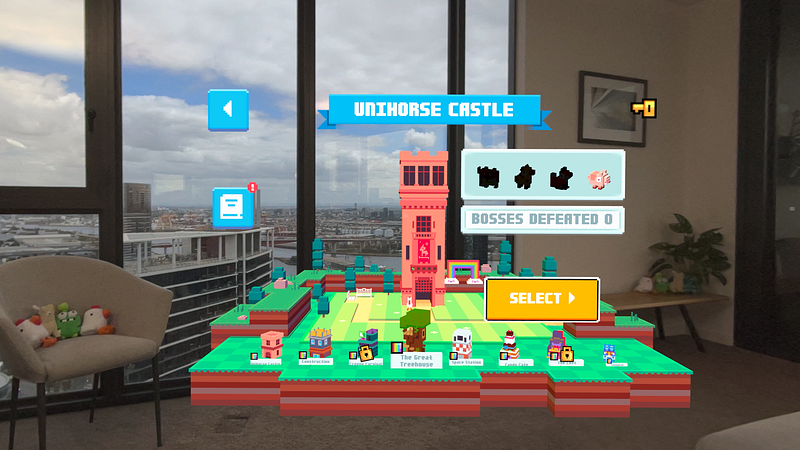 Screenshot of Crossy Road Castle