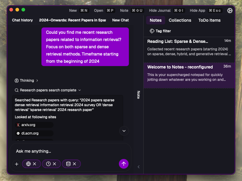 Notes - reconfigured