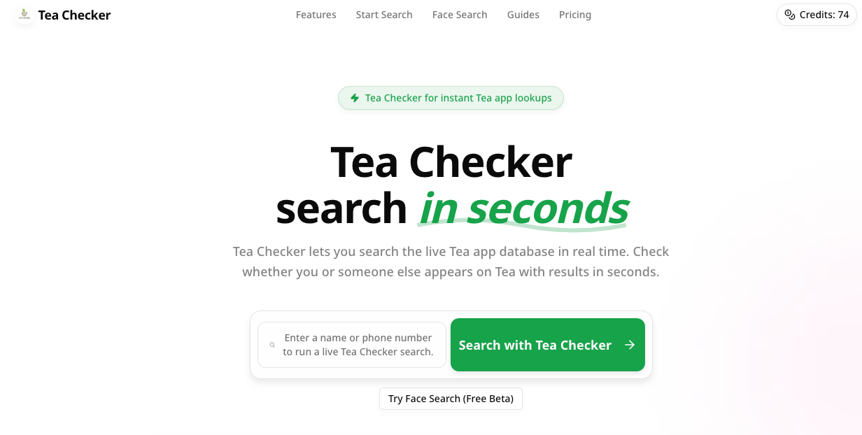 Tea Checker: Find out in 30 seconds if you're named on Tea | BetaList