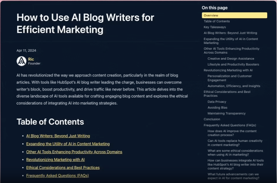 AI Blog Articles