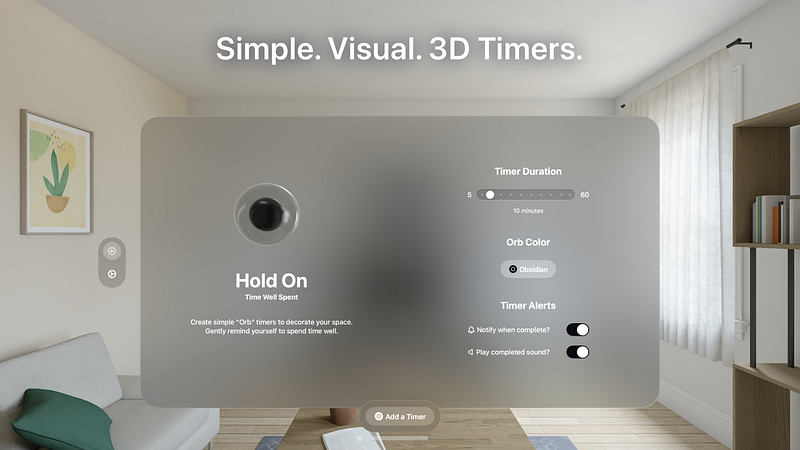 Screenshot of Hold On - Visual Focus Timer