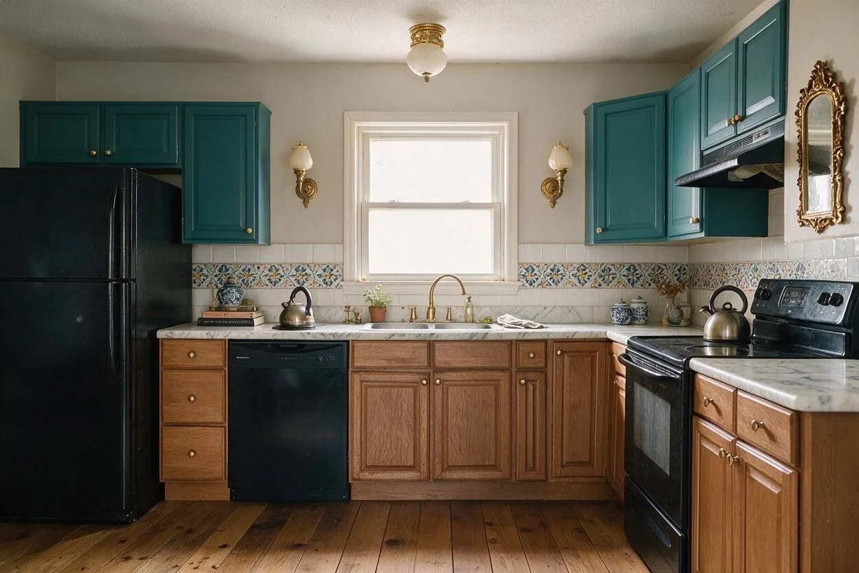 The same kitchen in the Eclectic style