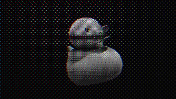 Digital art portrait of a person with colorful face paint and a light purple background.