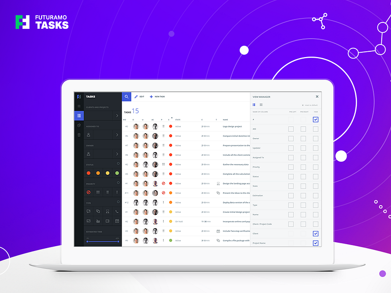 Futuramo Tasks
