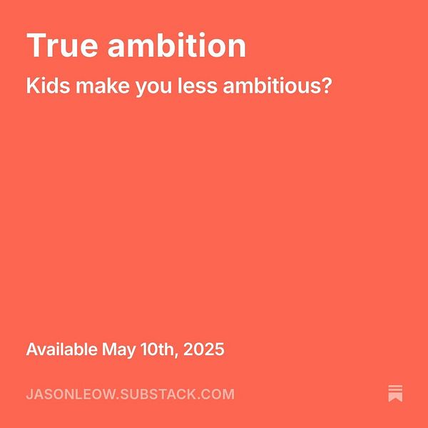 The image features a promotional graphic for a newsletter titled 'True Ambition'.