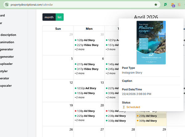 A serene Mediterranean villa exterior featuring whitewashed walls, blue accents, and vibrant bougainvillea under a bright blue sky.