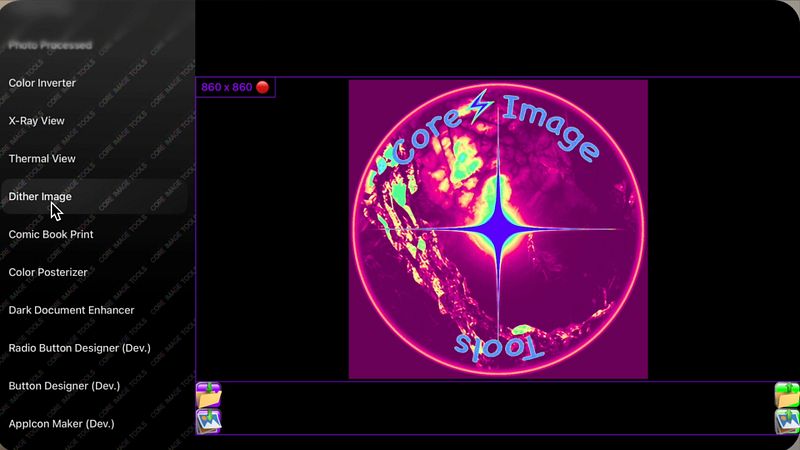 Screenshot of Core Image Tools