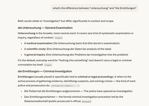 Online German language course webpage showing 'Nicos Weg' with navigation menu and video player.