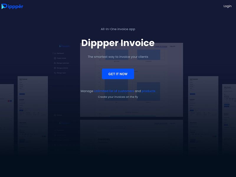 Dippper light-invoice