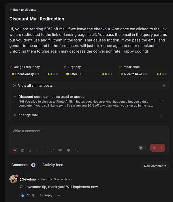 Screenshot of an email editor interface displaying the email content for an abandoned cart automation.