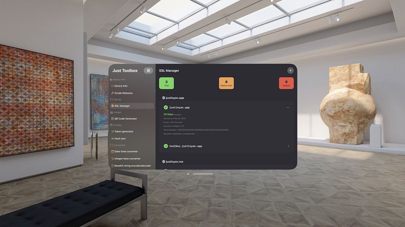 Screenshot of Just Toolbox