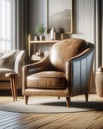Pure Aniline Leather in interior design