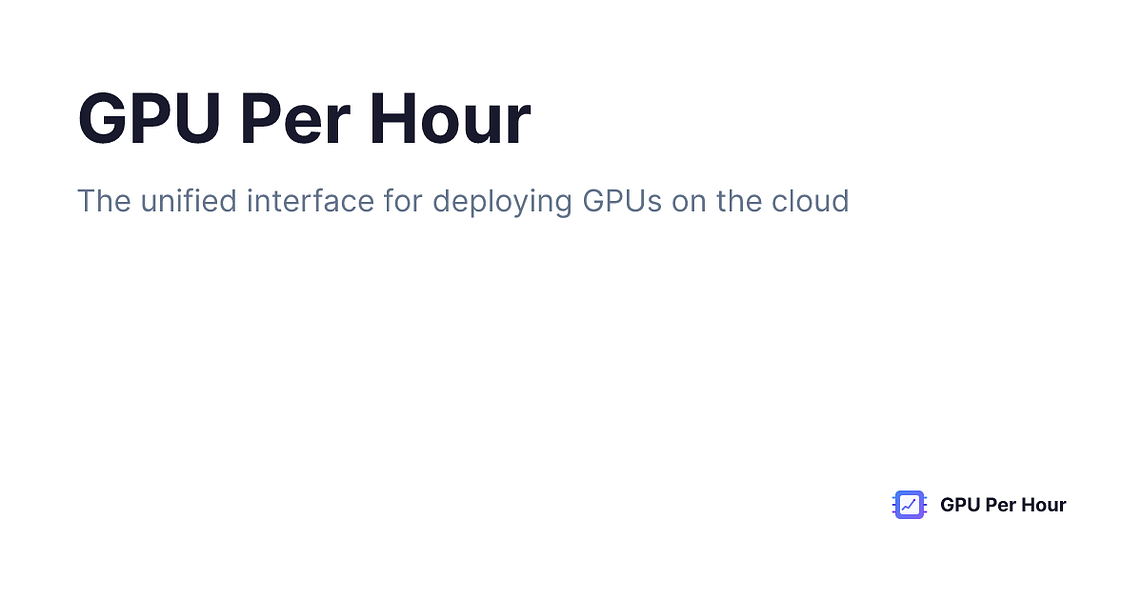GPU Per Hour
