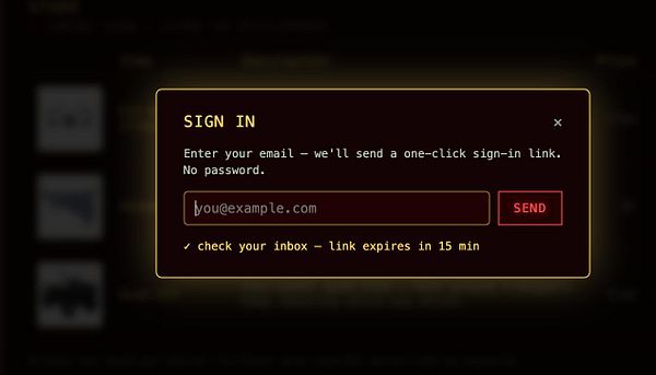 Diagram showing a login and sign up system architecture with user credentials and item attachment features for a drone simulation platform.